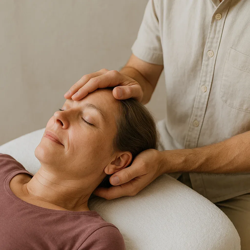 Kraniosakrální terapie – jemný dotek na hlavě