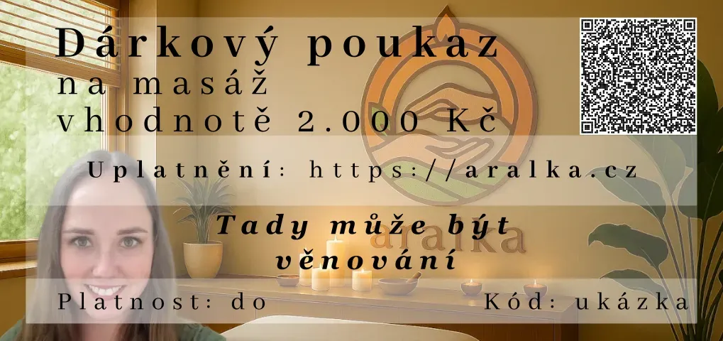 Ukázka hotového dárkového poukazu