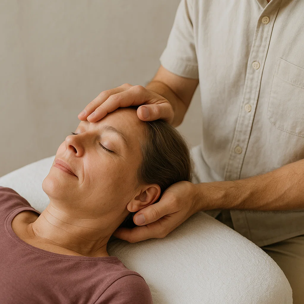 Kraniosakrální terapie – jemný dotek na hlavě